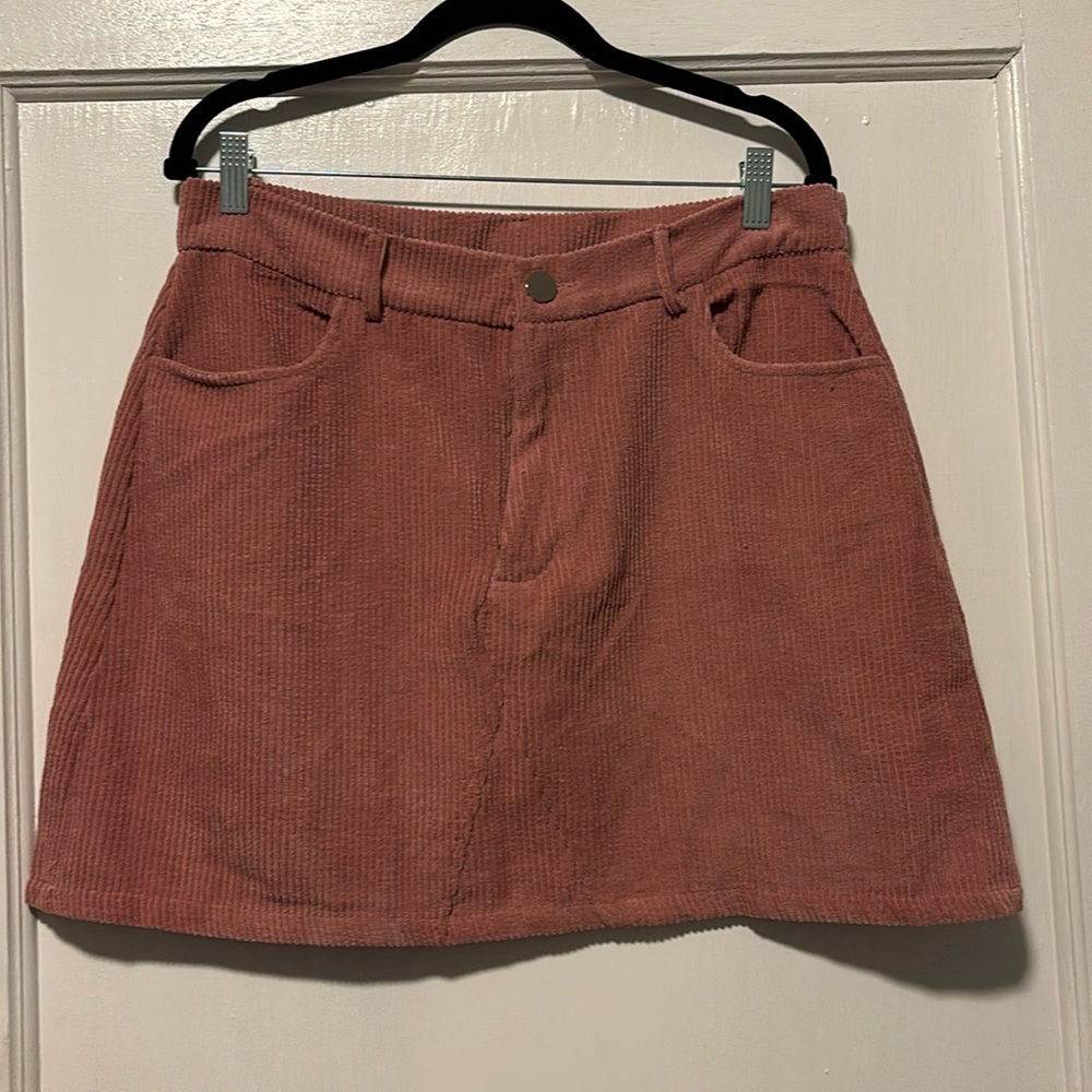 Corduroy Short Skirt